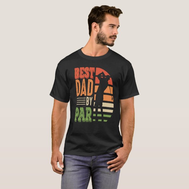 CAMISETA RETRO GOLF BEST DAD BY PAR (Anverso completo)