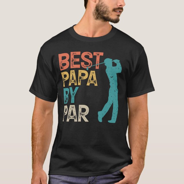 Camiseta Retro Golfer - Mejor Papa Por Par (Anverso)