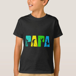 Camiseta Retro Golfing Papa Golfer Shirt. Regalos De Golf P