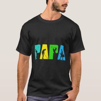 Camiseta Retro Golfing Papa Golfer Shirt. Regalos De Golf P