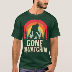 Camiseta Retro Gone Squatchin Bigfoot Sasquatch Essential T