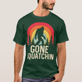 Camiseta Retro Gone Squatchin Bigfoot Sasquatch Essential T