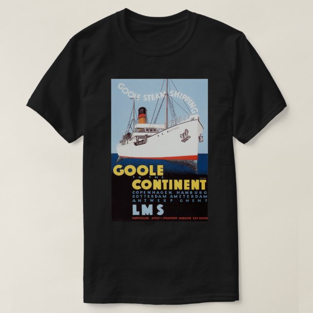 Camiseta retro Goole al continente (Diseño del anverso)