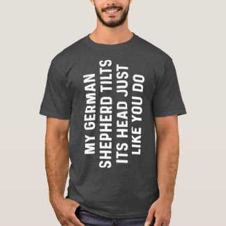 Camiseta Retro Gracioso Mi Mascota Alemán Shepard no lo hac