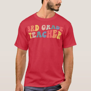 Camiseta Retro Grado 3 Maestra Gracioso Tercer Grado 