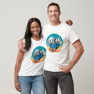 Camiseta Retro Gráfica 'Libérate'