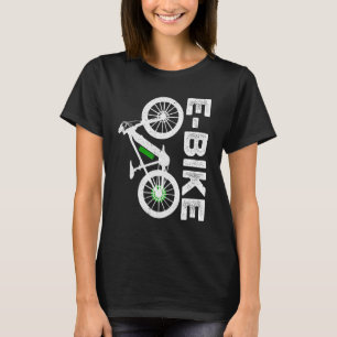 Camiseta Retro Gráfico E-Bicicleta Bicicleta Ciclismo E-Bic