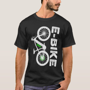 Camiseta Retro Gráfico E-Bicicleta Bicicleta Ciclismo E-Bic