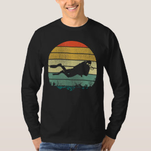 Camiseta Retro Gráfico Scuba Buceo Apnoe Buceo Snorkeling