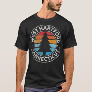 Camiseta Retro gráfico Vintage de West Hartford Connecticut