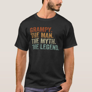 Camiseta Retro Grampy El Hombre Leyenda Papi Abuelo Grasa