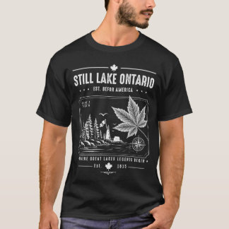 Camiseta Retro Grandes Lagos de Ontario Por Siempre Canadá