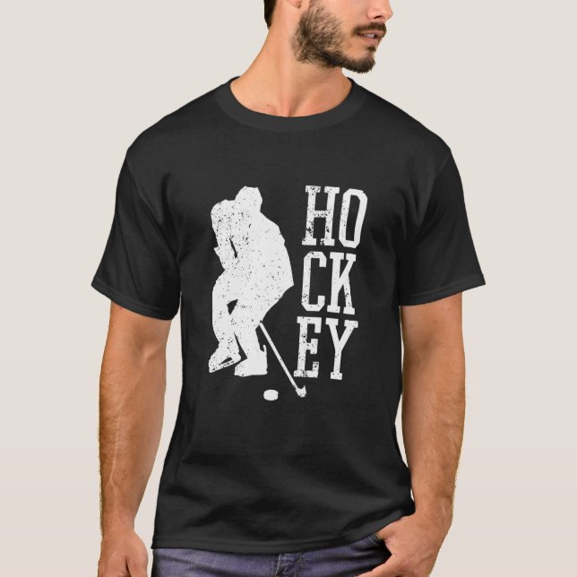 Camiseta Retro Graph Jugador de Hockey sobre Hielo Experto  (Anverso)
