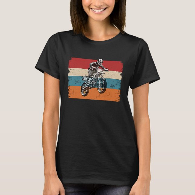 Camiseta Retro Graphic Dirt Biker Motorcycle Enduro Motocro (Anverso)