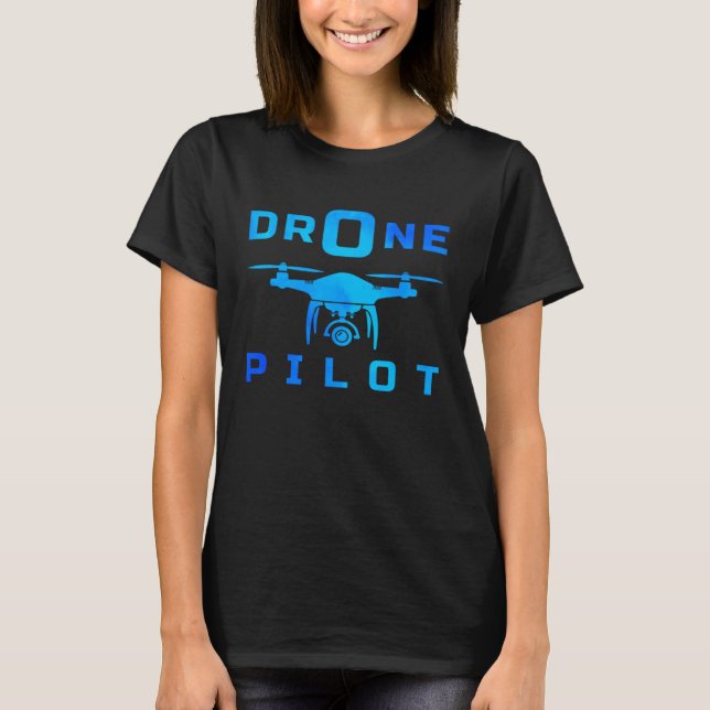 Camiseta Retro Graphic Drone Flying Quadcopter Pilot RC Dro (Anverso)