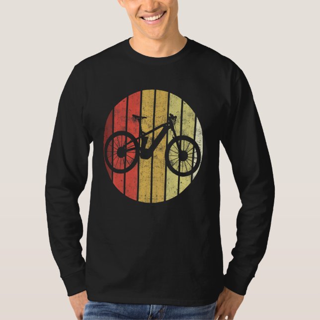 Camiseta Retro Graphic E-Bike Mountainbiking Bicycle E-Bike (Anverso)