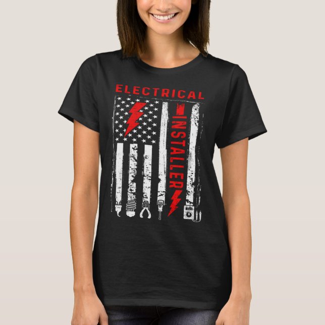 Camiseta Retro Graphic Electrician Electrical Engineer Engi (Anverso)