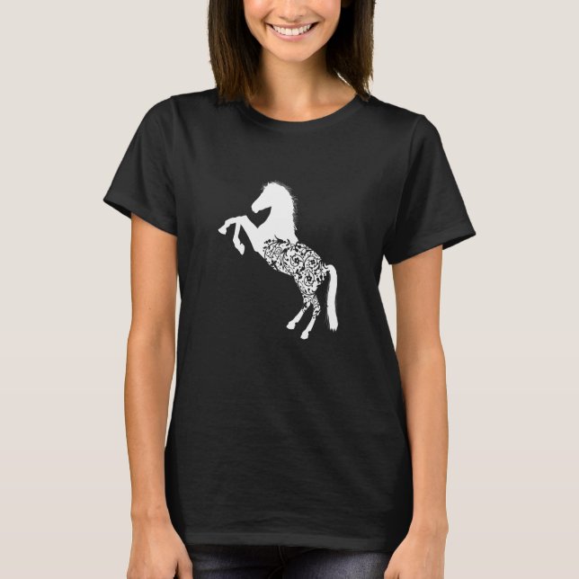 Camiseta Retro Graphic Horse Lover Equestrian Rider Horses  (Anverso)