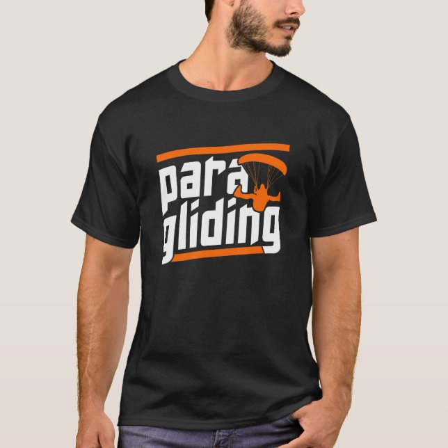 Camiseta Retro Graphic Paragliding Paraglider Parachute Sky (Anverso)