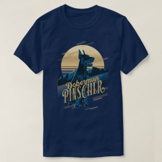 Camiseta Retro Graphics Doberman Blue ID754