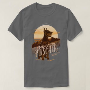Camiseta Retro Graphics Doberman Gold ID754