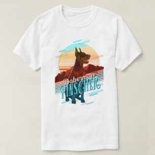Camiseta Retro Graphics Doberman Multi-Color ID754