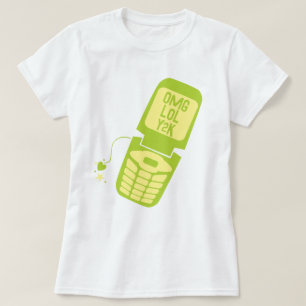 Camiseta Retro Green Flip Phone