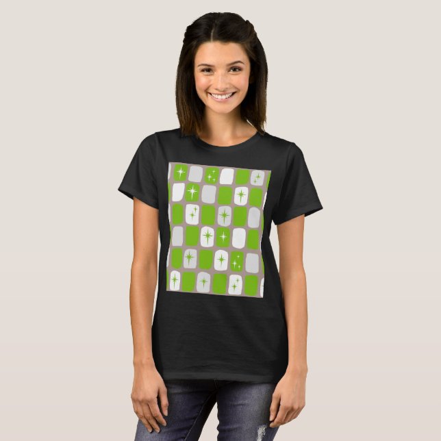 Camiseta Retro Green Starbursts (Anverso completo)