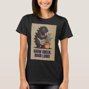 Camiseta Retro Greenzilla – Cute Godzilla Gardening Sticker