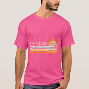 Camiseta Retro Groovy 1970 Años 1980 Jesús es el Señor Roma