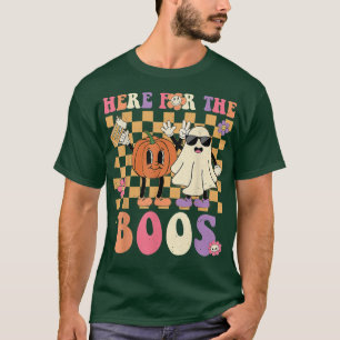 Camiseta Retro Groovy Aquí Para El Famoso Fantasma Punpkin