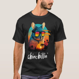 Camiseta Retro Groovy Chinchilla