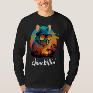 Camiseta Retro Groovy Chinchilla
