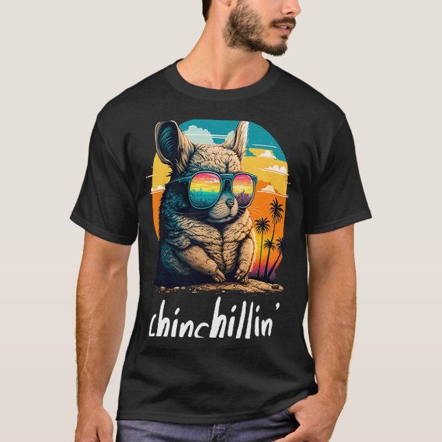 Camiseta Retro Groovy Chinchilla 1 (Anverso)