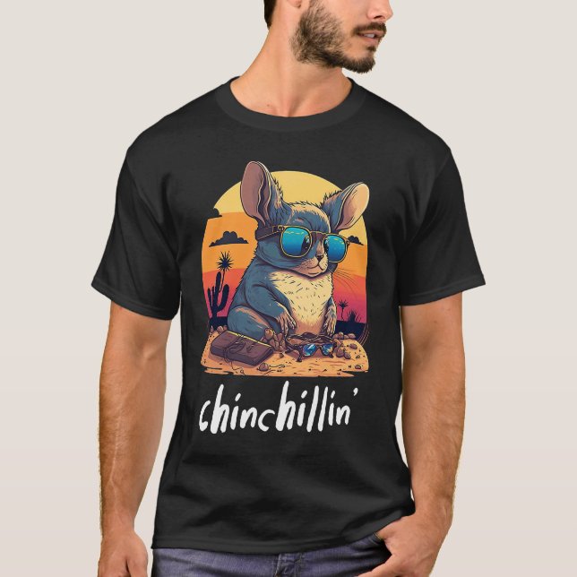Camiseta Retro Groovy Chinchilla 1 (Anverso)