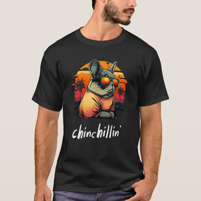 Camiseta Retro Groovy Chinchilla 3 (Anverso)