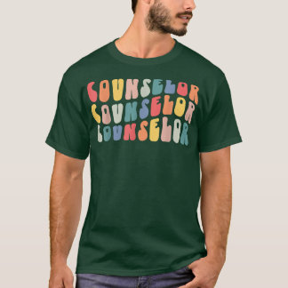 Camiseta Retro Groovy Consejero Consejero Escuela Estudiant