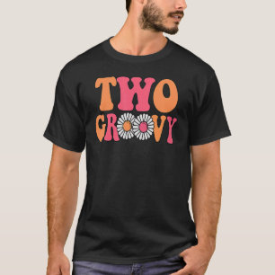 Camiseta Retro Groovy Dos Familias Pareantes Primer Cumplea