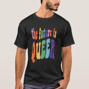 Camiseta Retro Groovy El Futuro Es El Orgullo Gay Gay