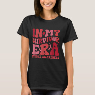 Camiseta Retro Groovy En Mi Era Superviviente Trazo De Cint