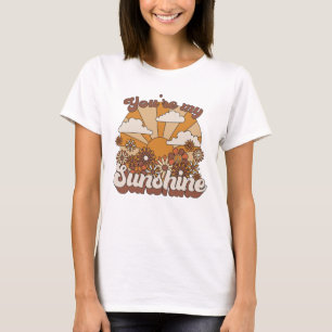 Camiseta Retro Groovy   Eres mi Sunshine