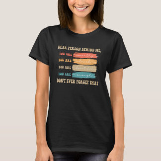 Camiseta Retro Groovy Eres Una Persona Querida Increíble