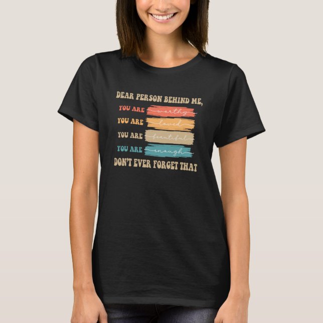 Camiseta Retro Groovy Eres Una Persona Querida Increíble (Anverso)