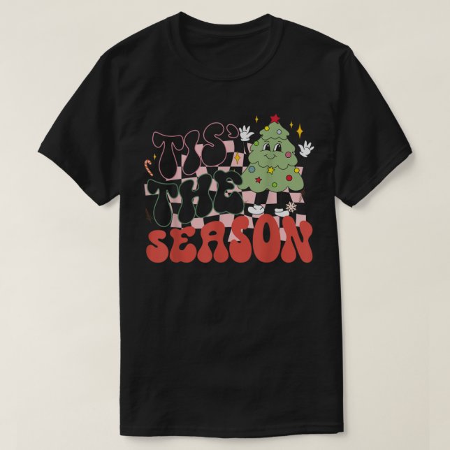 Camiseta Retro Groovy Esta Es La Temporada Cuidada Fu Árbol (Diseño del anverso)