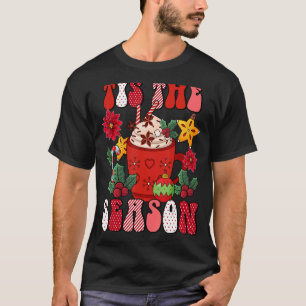 Camiseta Retro Groovy Esta Es La Temporada Rojo Tapado Caca