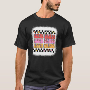Camiseta Retro Groovy Estudiante De Sexto Grado De Vuelta A
