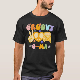 Camiseta Retro Groovy G mamáes Abuela Familia Hippie Matanz