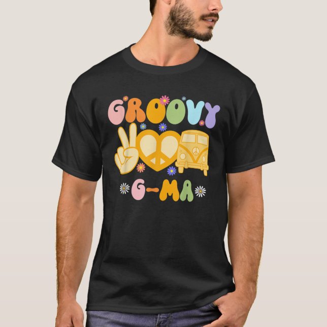 Camiseta Retro Groovy G mamáes Abuela Familia Hippie Matanz (Anverso)