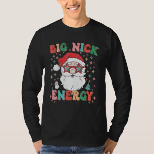 Camiseta Retro Groovy Gran Nick Energy Navidades divertidos