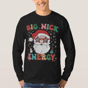 Camiseta Retro Groovy Gran Nick Energy Navidades divertidos